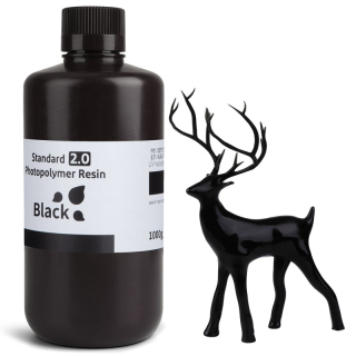 ELEGOO Standard 2.0 Resin Black, 1 kg